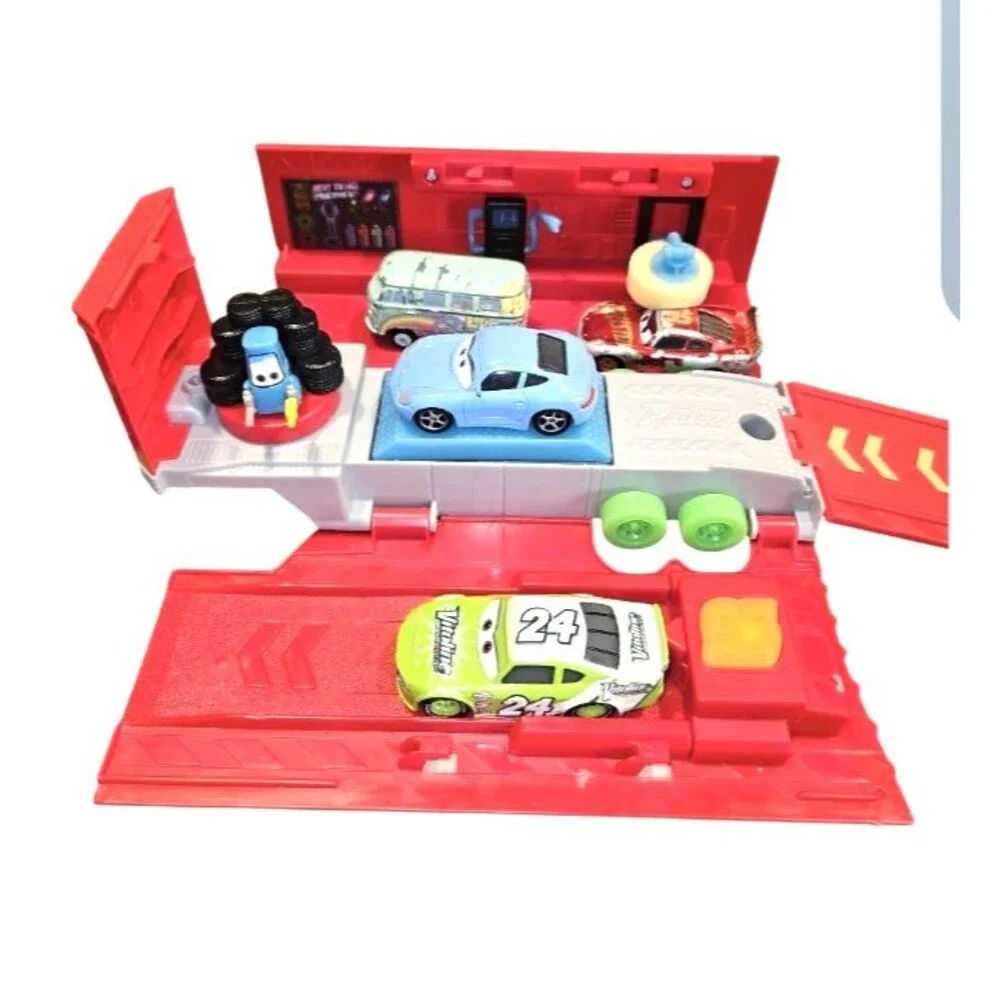 Disney Pixar Cars Mack Hauler Lightning McQueen Sally Diecast & Plastic Lot 9Pc - Picture 4 of 12